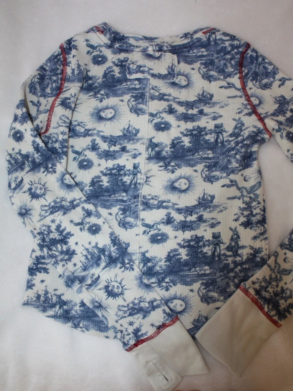 Free People We The Free Toileidays Long Sleeve Thermal Top in Dream Combo